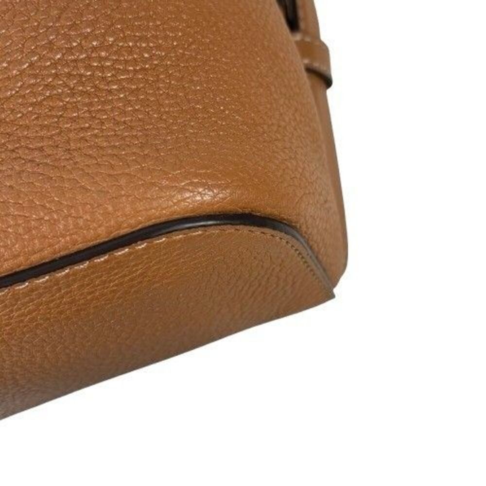 Michael Kors Romy Acorn Brown Pebbled Leather Medium Backpack Handbag - Picture 15 of 16